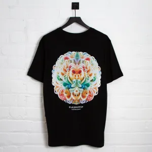 030 Disco Psychedelia Back Print - Tshirt - Black