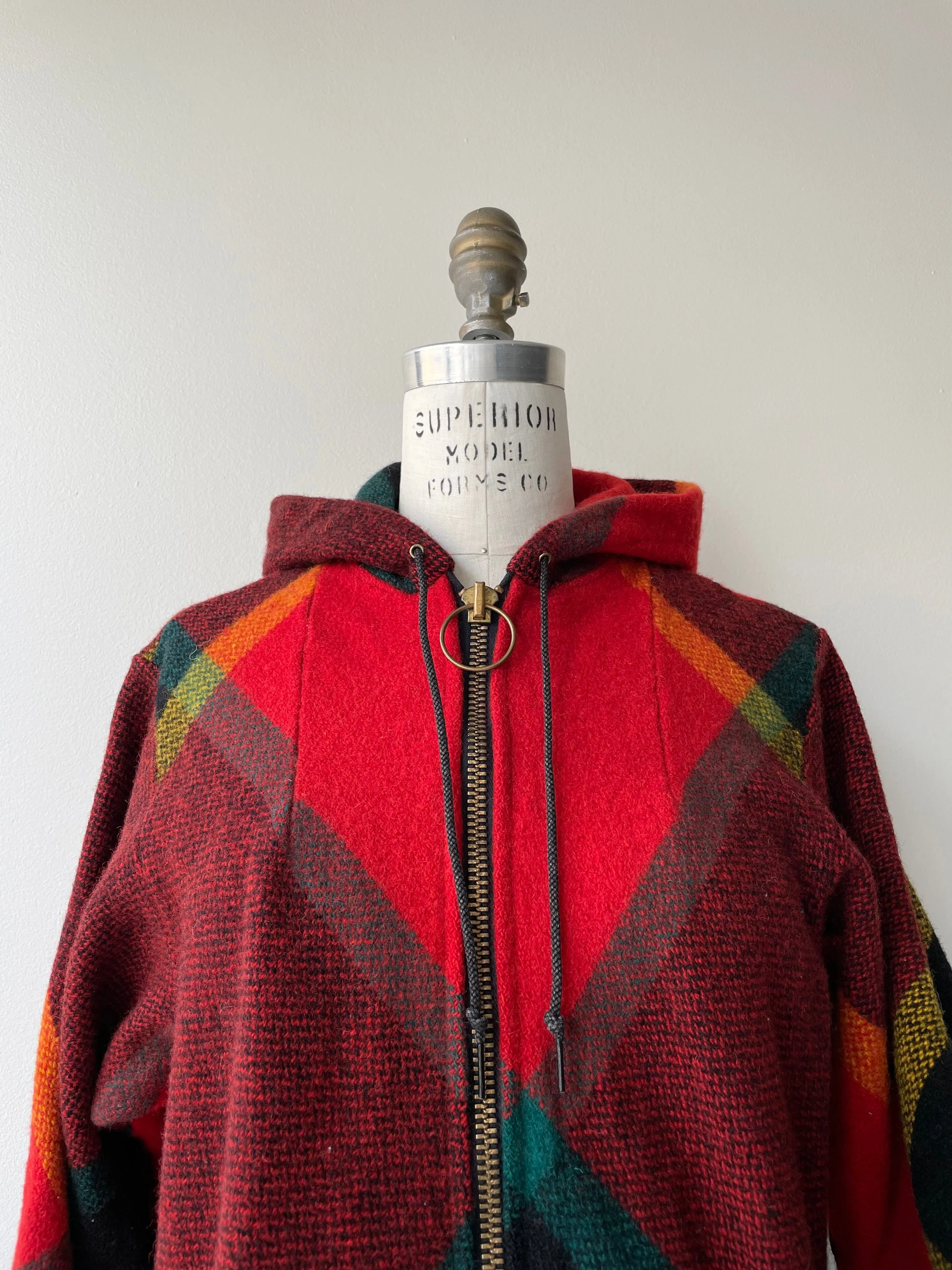 1970s Tartan Wool Coat