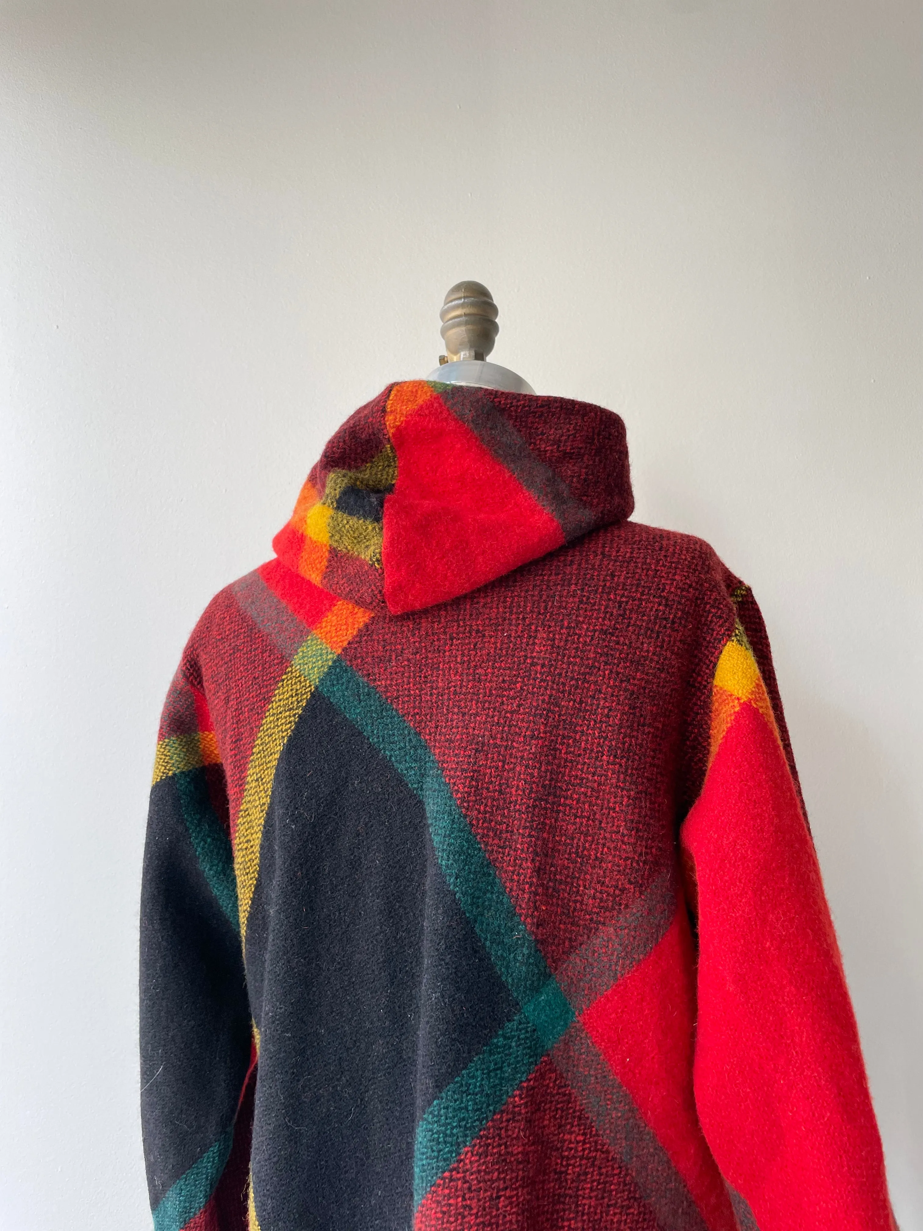 1970s Tartan Wool Coat