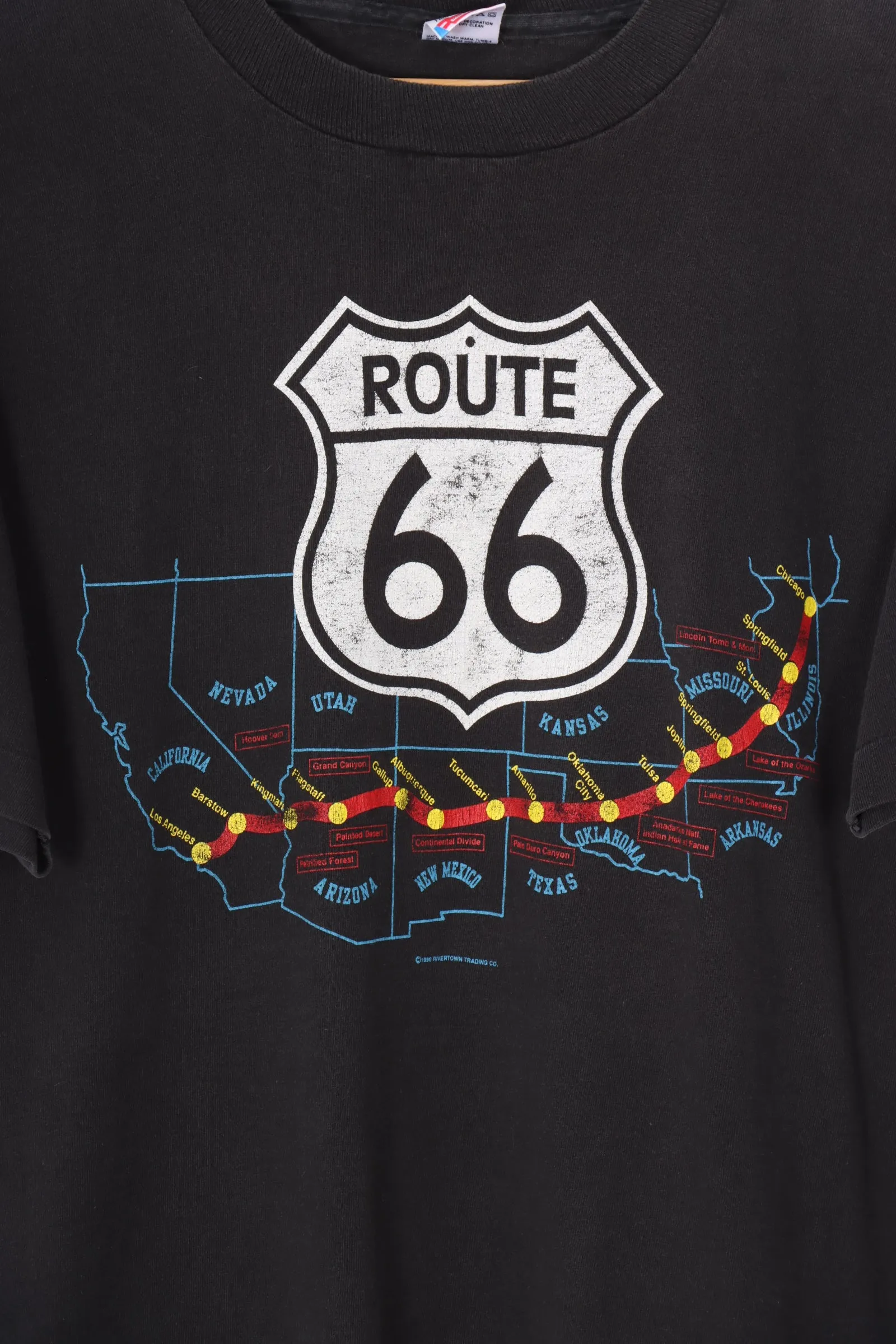 1990 Vintage Route 66 Highway Drive USA Destination Tee (M)