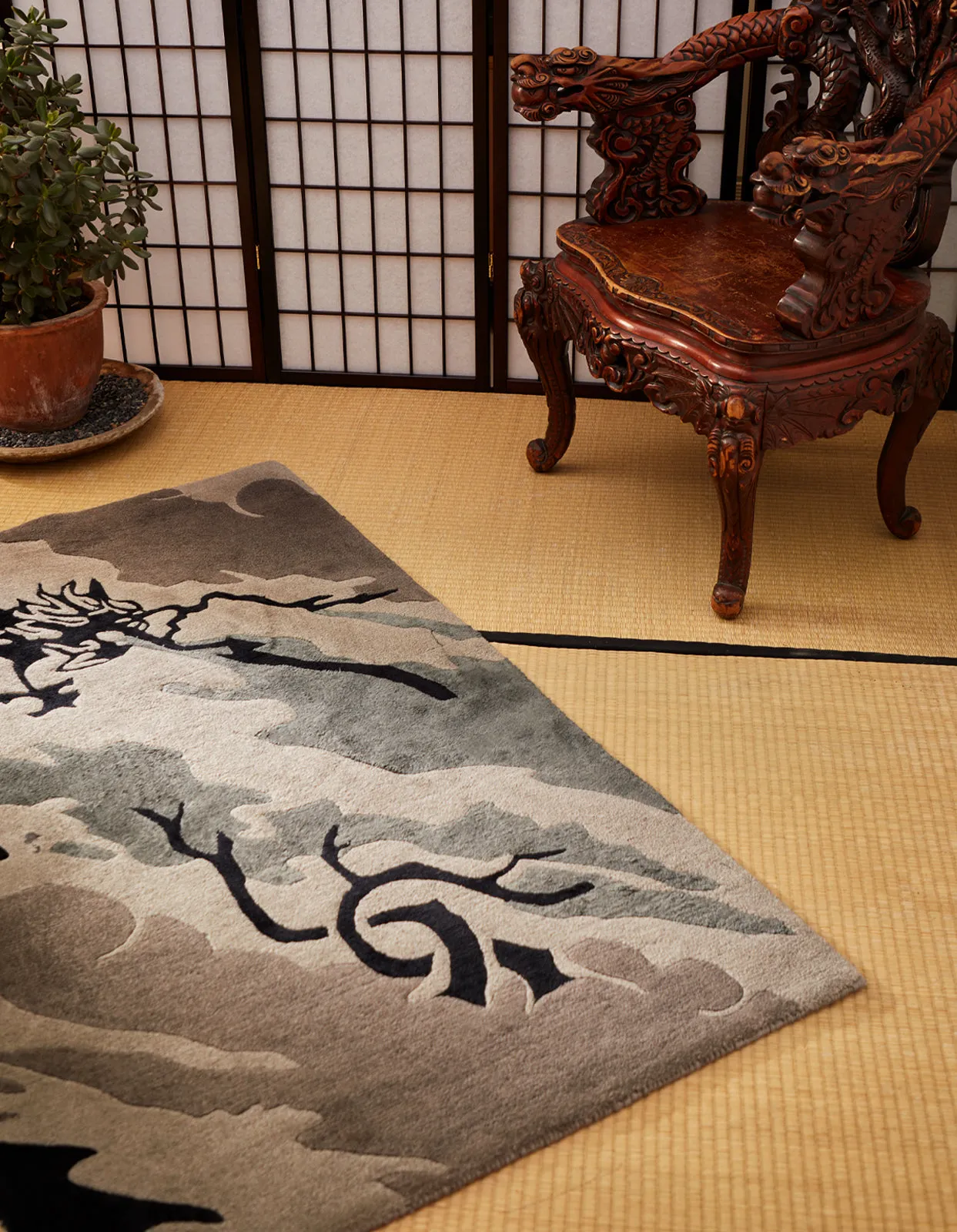 2159 DPM: Bonsai Forest Rug Small Night