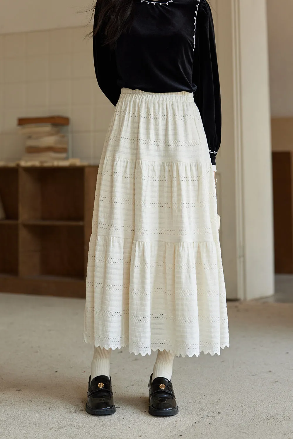 A Line Maxi Skirt for Women