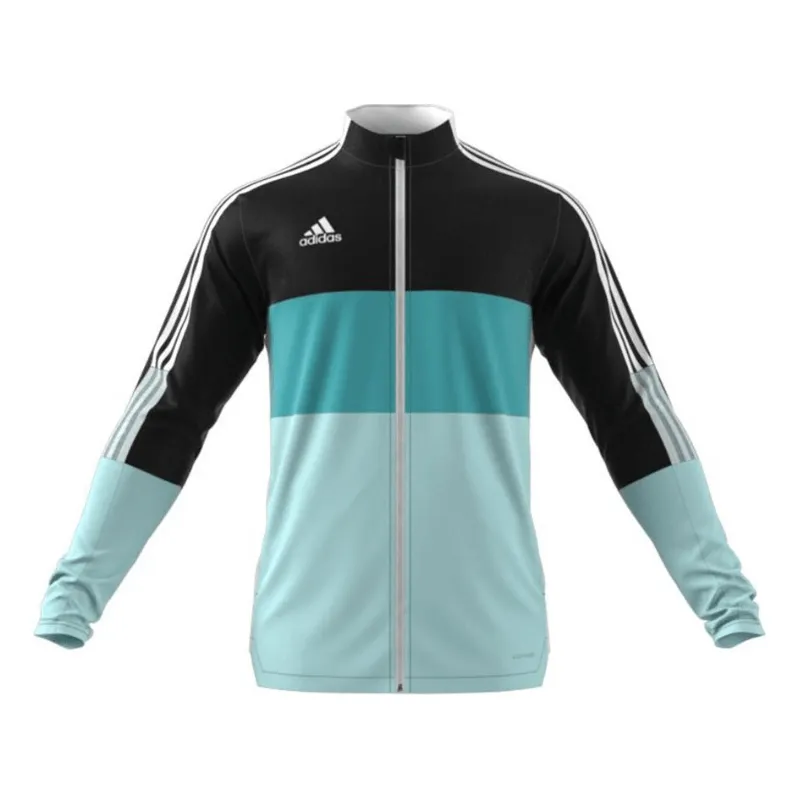 Adidas Tiro Track Jacket in Black/Halo Min