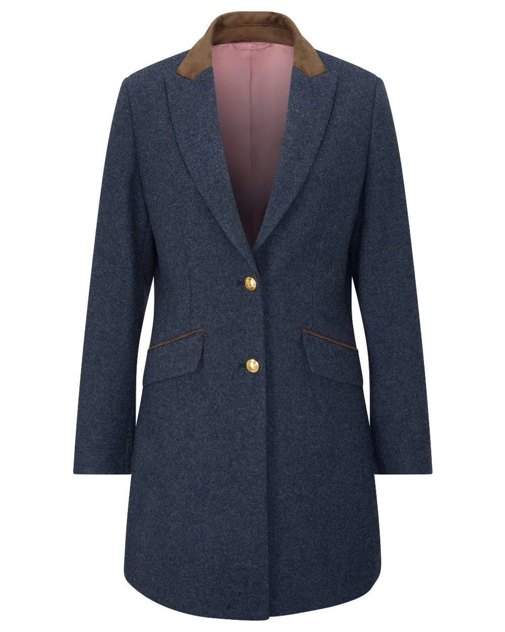 Alan Paine Surrey Mid-Thigh Tweed Coat