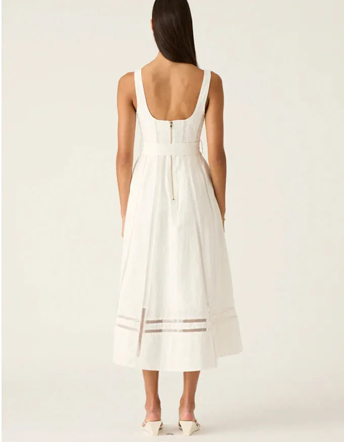 ARYA MIDI DRESS | White