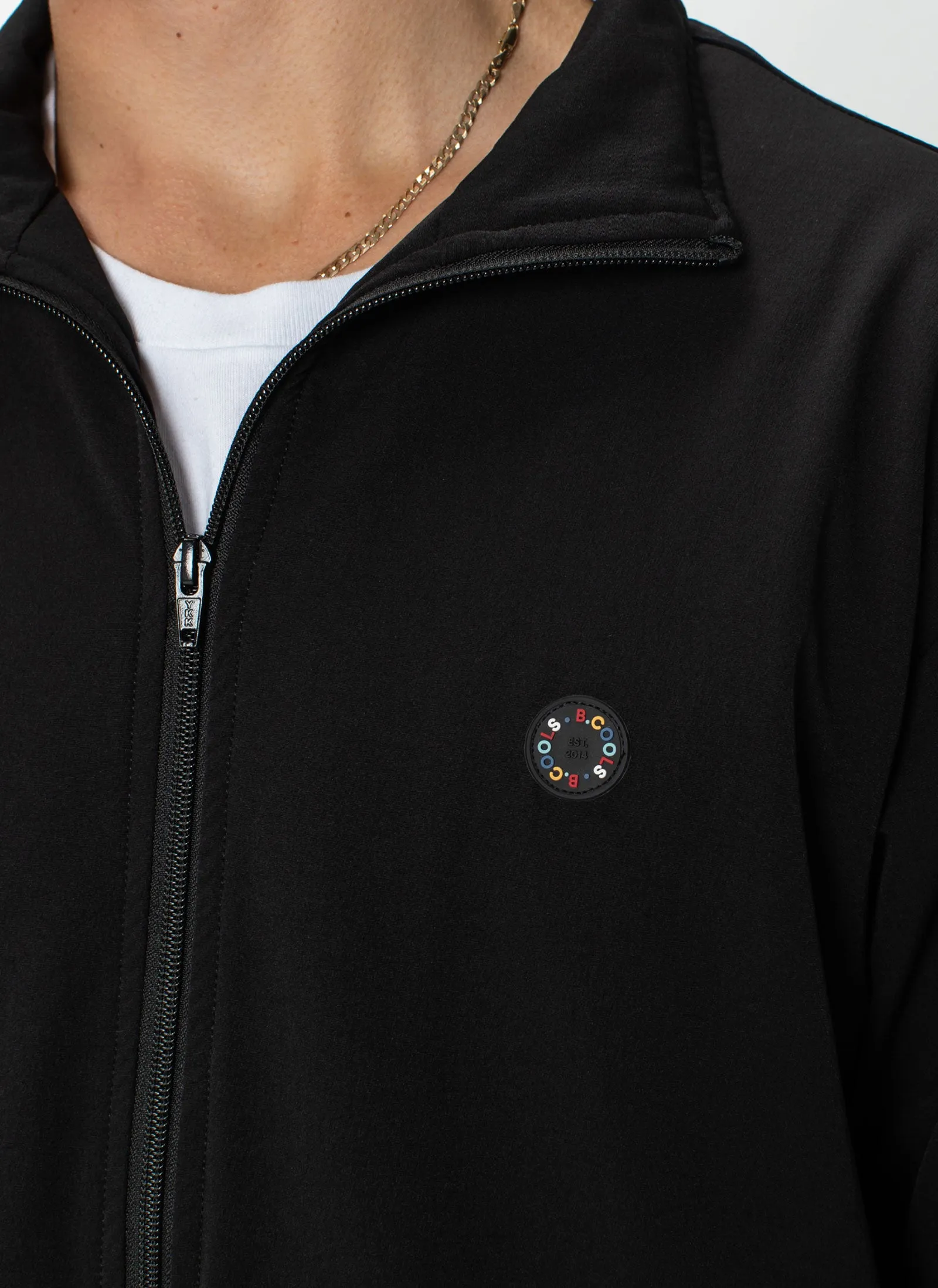 Badge Track Jacket Black