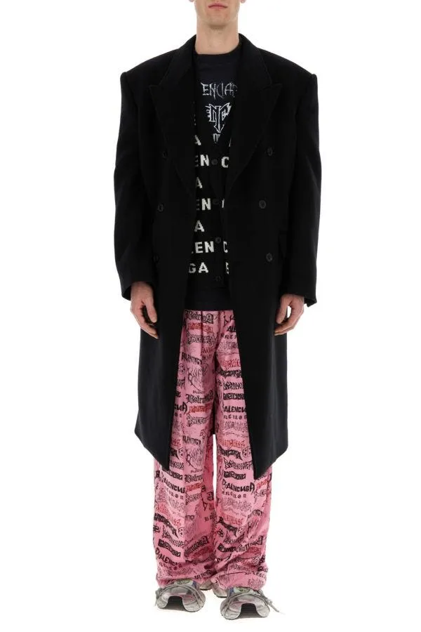 BALENCIAGA | Black wool oversize coat