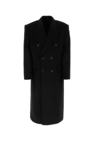 BALENCIAGA | Black wool oversize coat