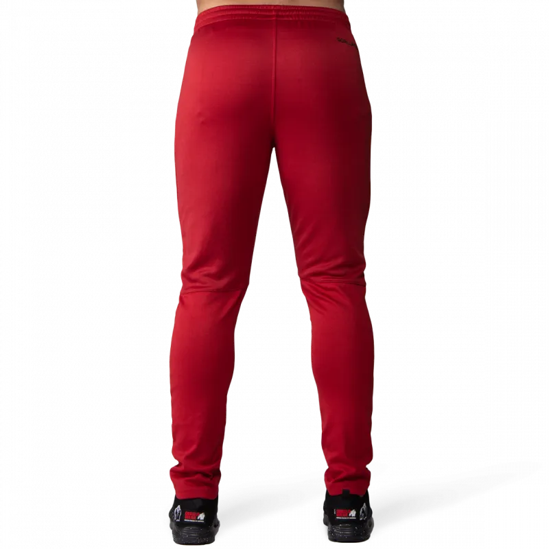 BALLINGER TRACK PANTS - RED/BLACK