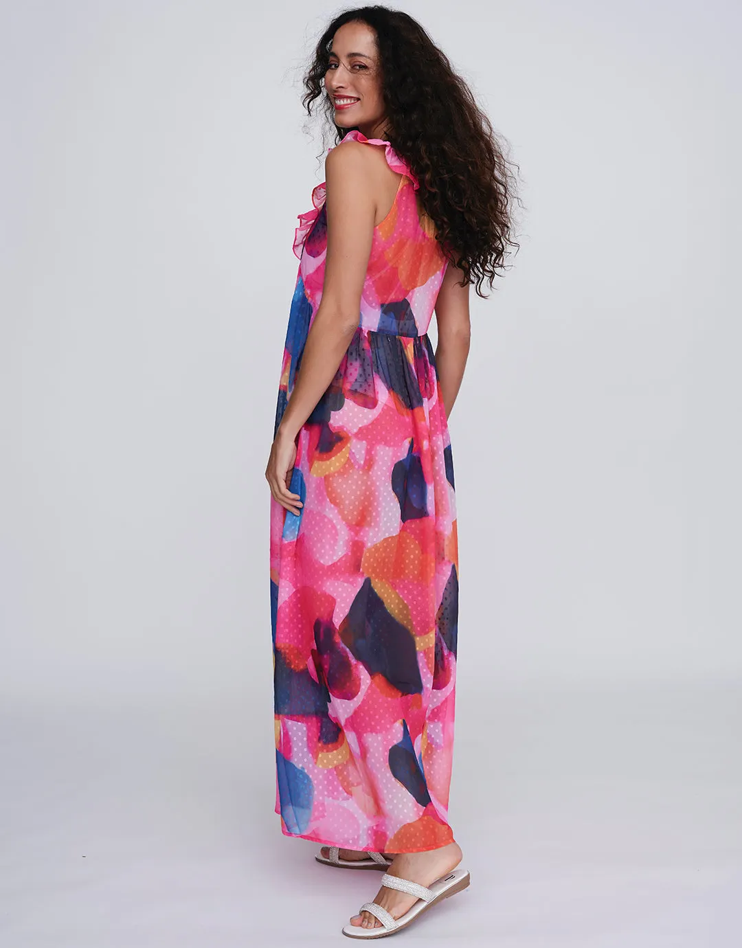 Bardolino Maxi Dress - Fuchsia Pink