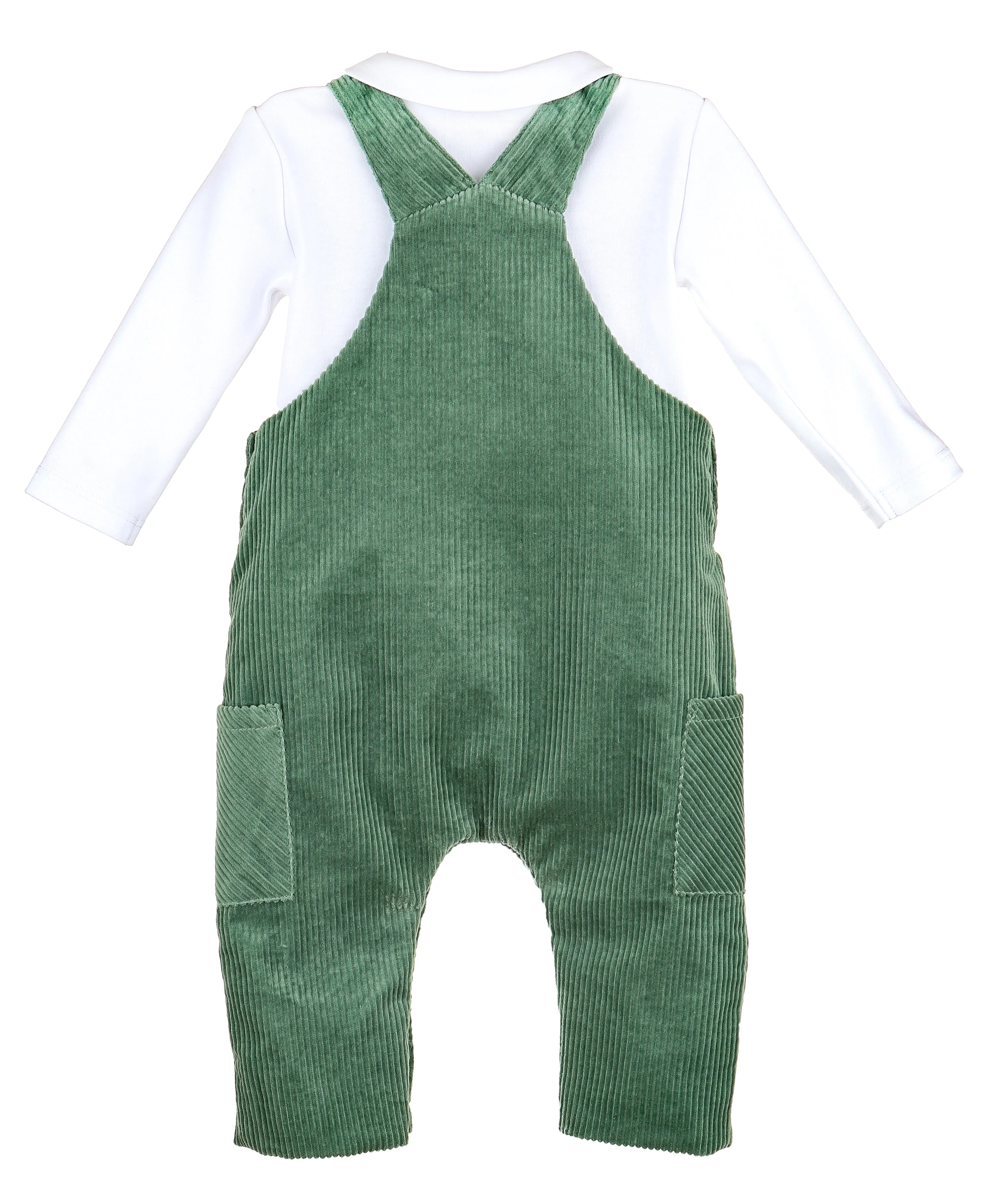 Bayleaf Corduroy Overall Set