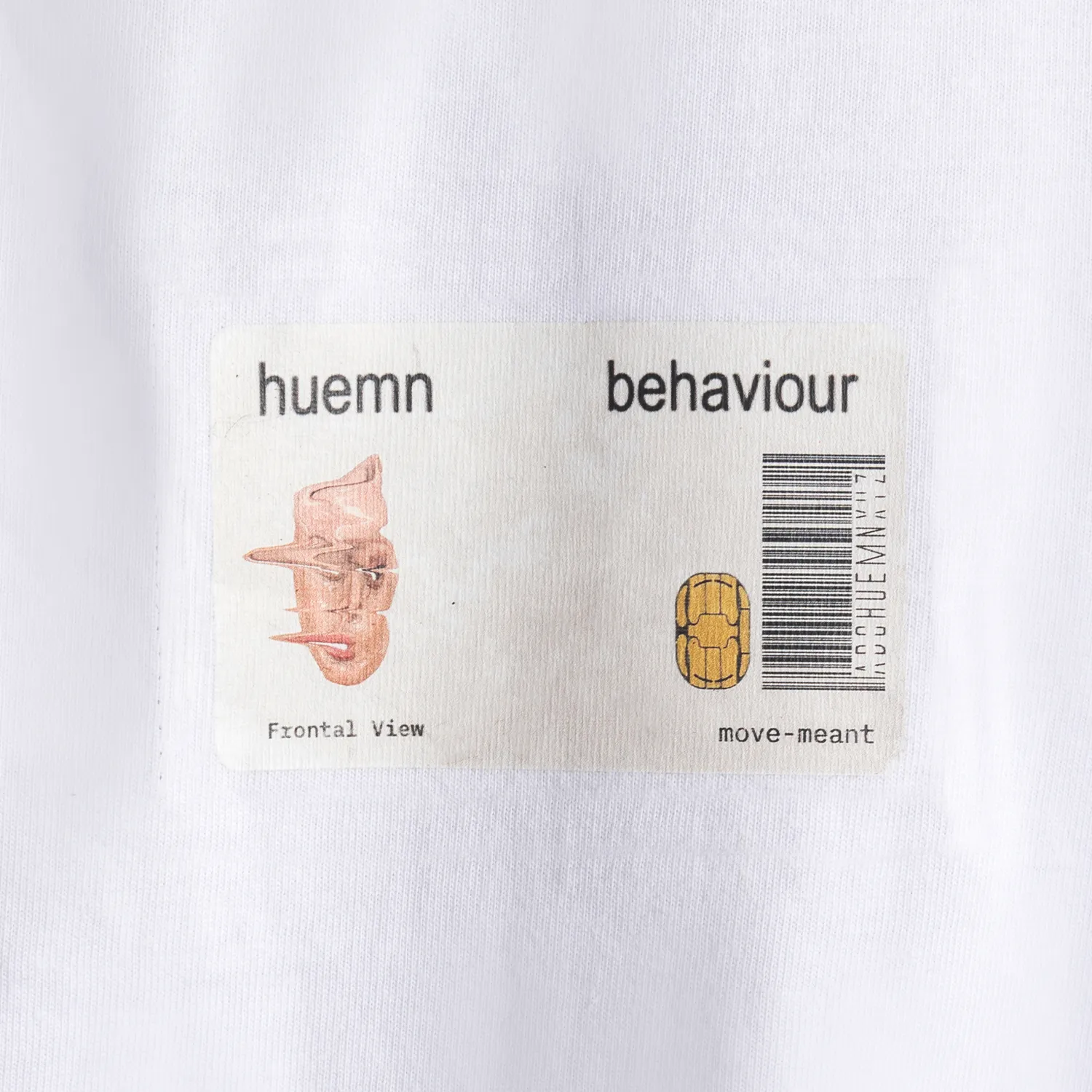 'Behaviour' ID card T-shirt (White)