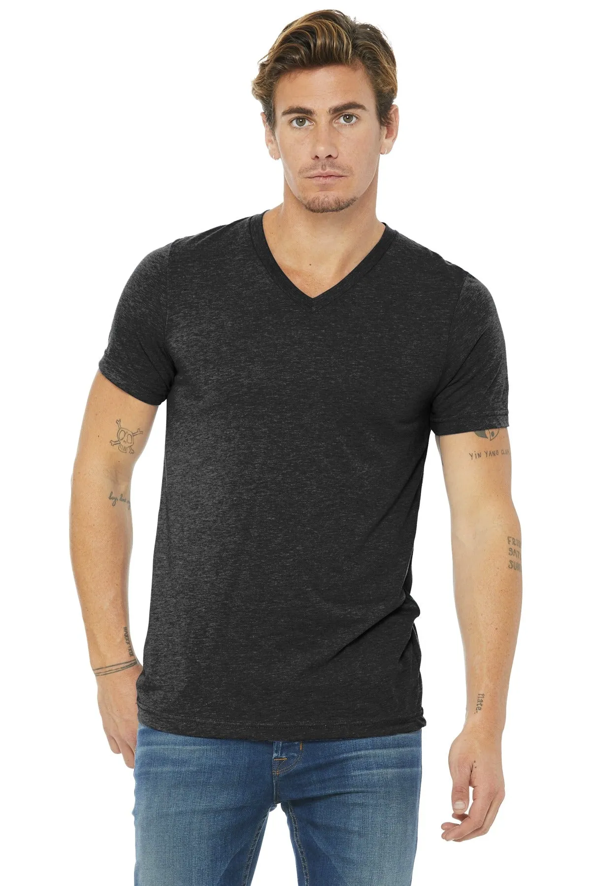 BELLA CANVAS ® Unisex Triblend Short Sleeve V-Neck Te. BC3415