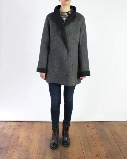 Beyond Threads Reversible Asymmetrical Coat Style IXT239