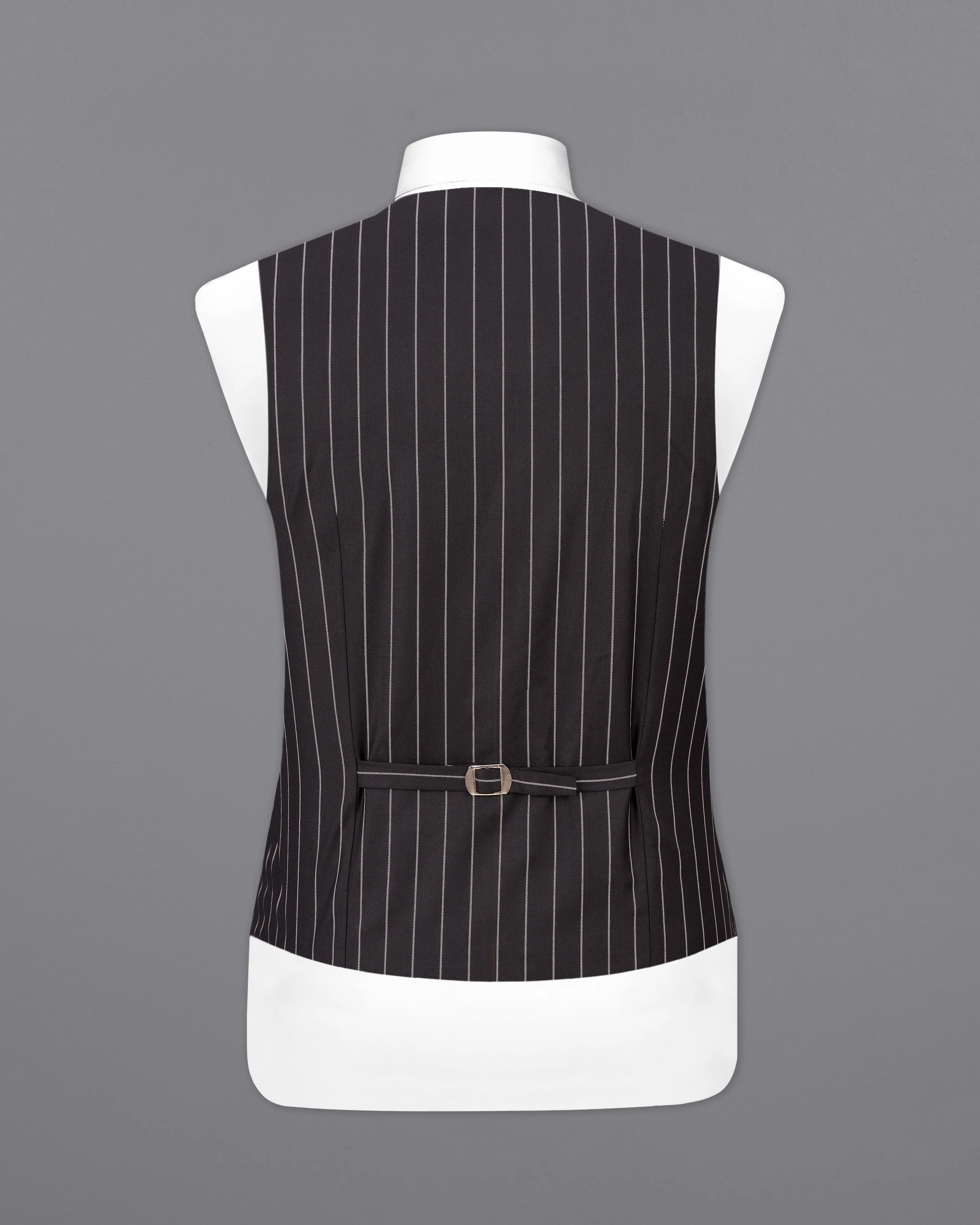 Birch Brown Striped Waistcoat