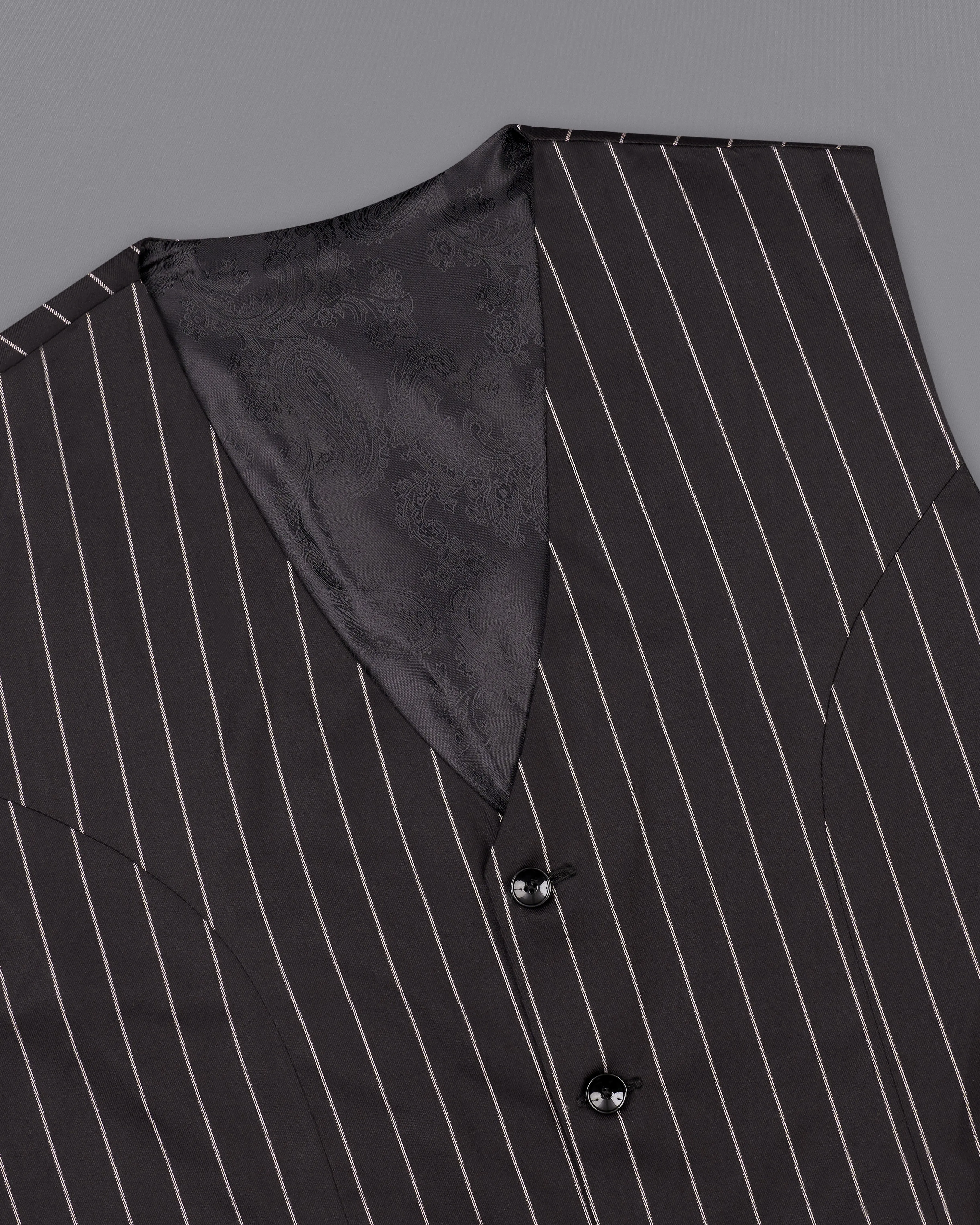 Birch Brown Striped Waistcoat