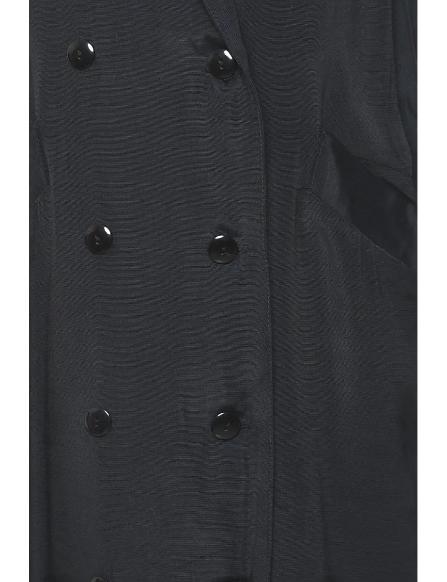 Black Coat Dress - L