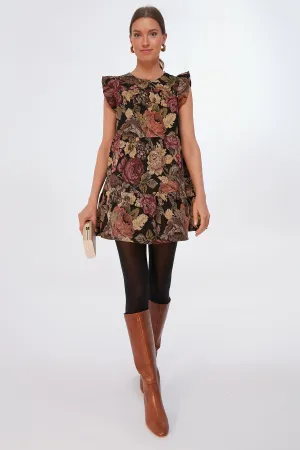 Black Jardin Mini Dress