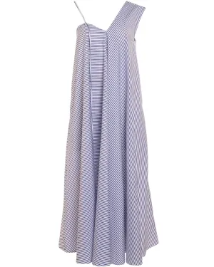 Blue Breton Stripe Release Midi Dress