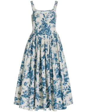 Blue China Majory Midi Dress