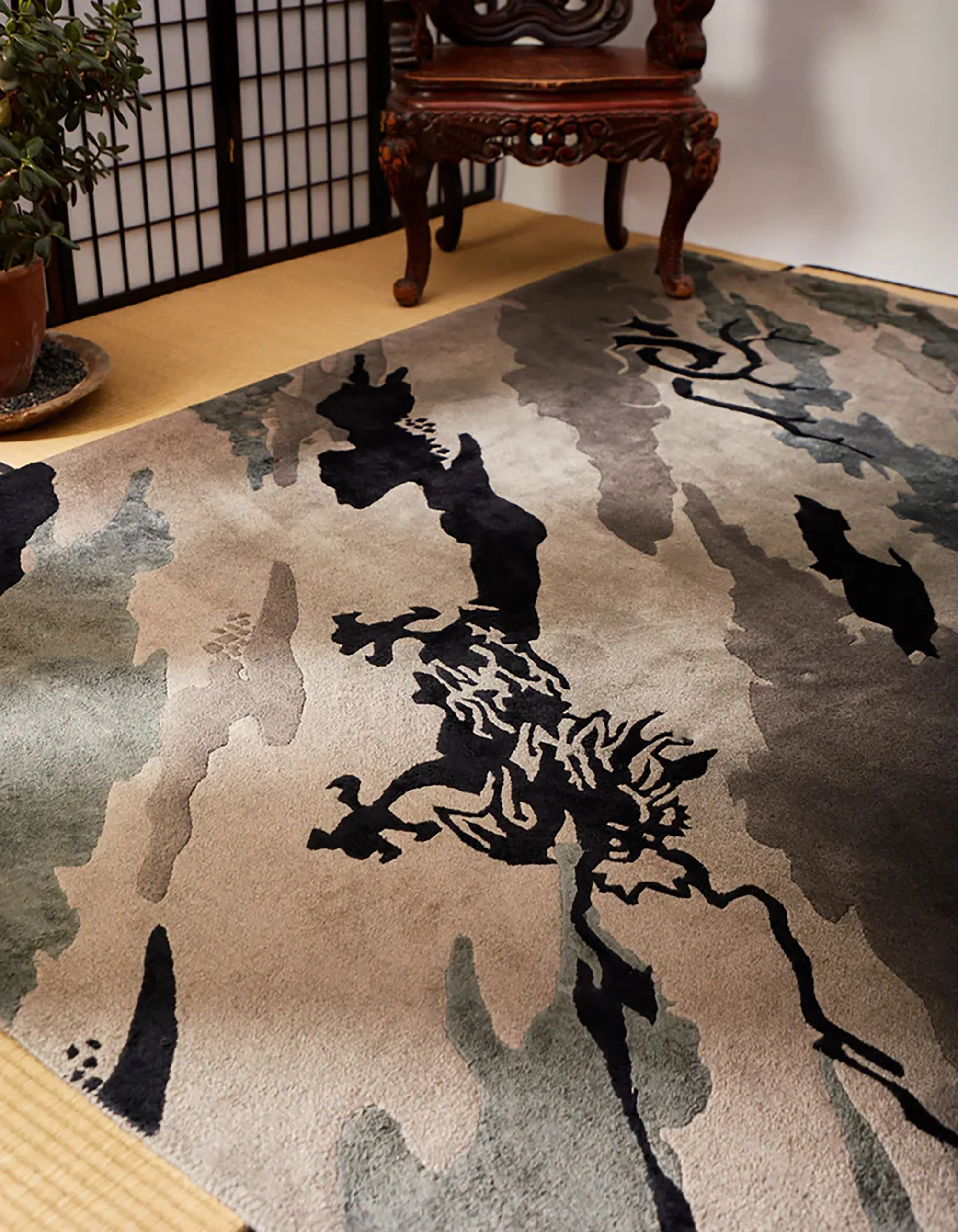 Bonsai Forest Wool Rug (240Cmx170cm)