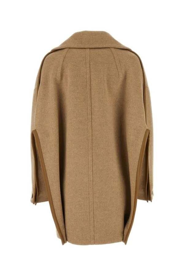 BOTTEGA VENETA | Cappuccino wool coat