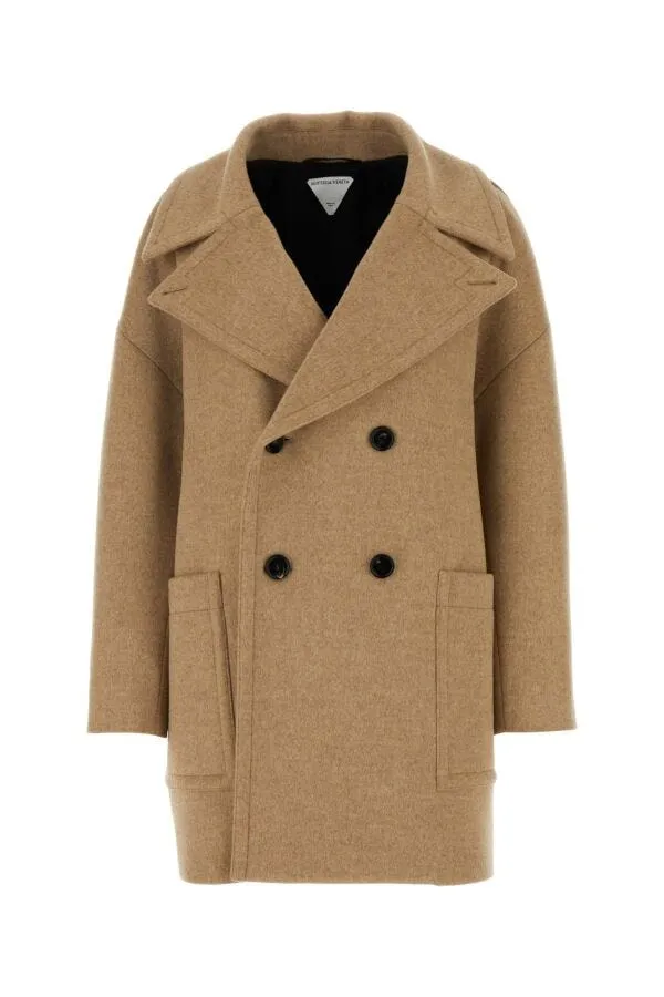 BOTTEGA VENETA | Cappuccino wool coat