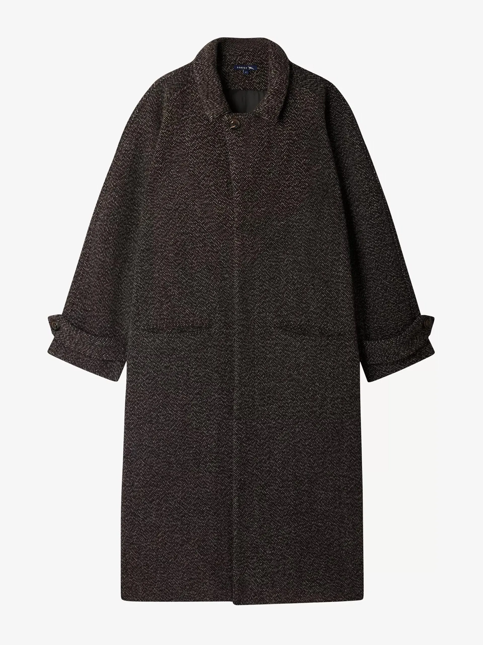 Brighton loose-fit wool coat