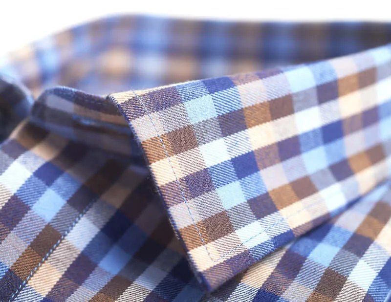 Brushed Cotton Checked Shirt