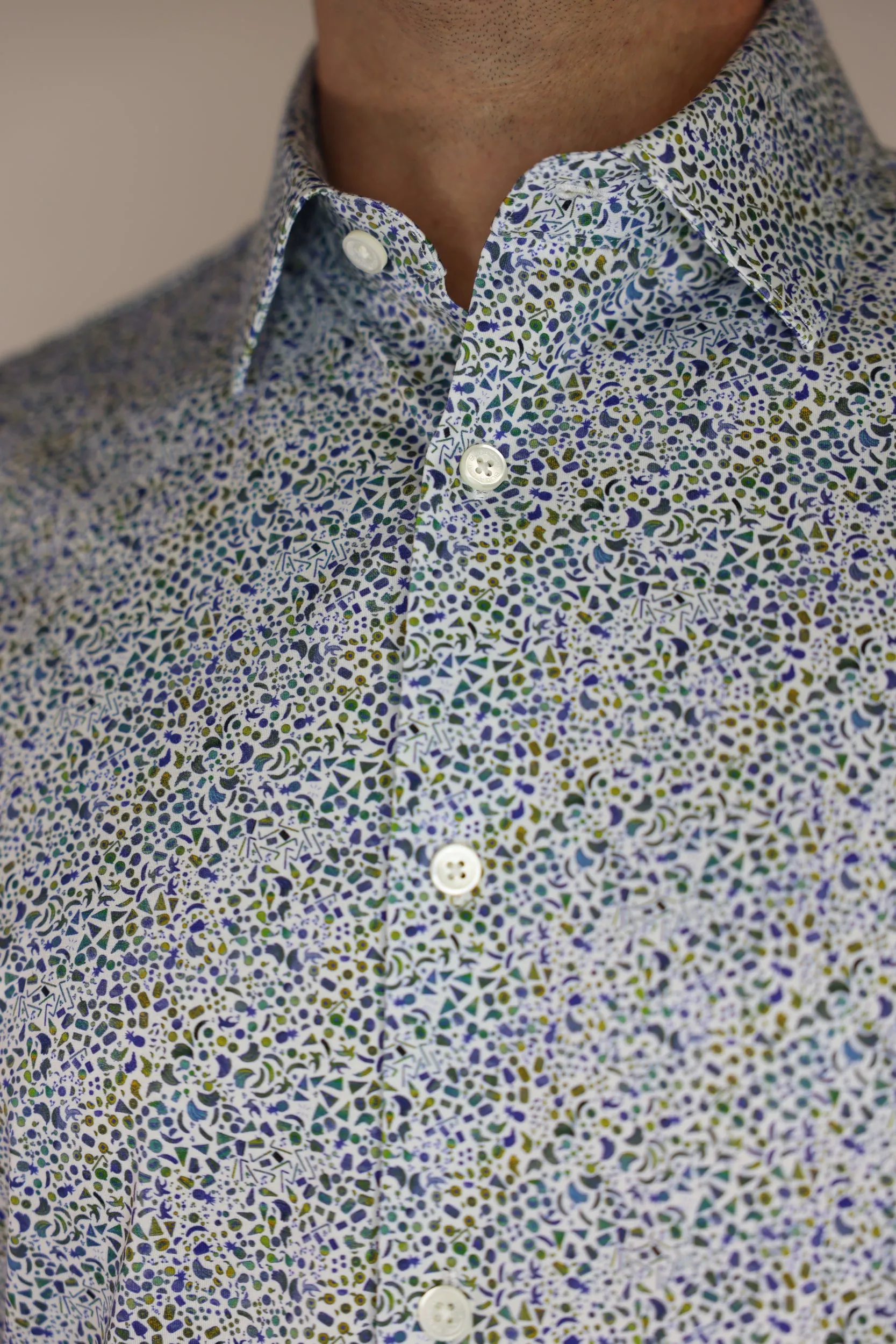 Bugatchi OoohCotton Stretch Food Print Shirt