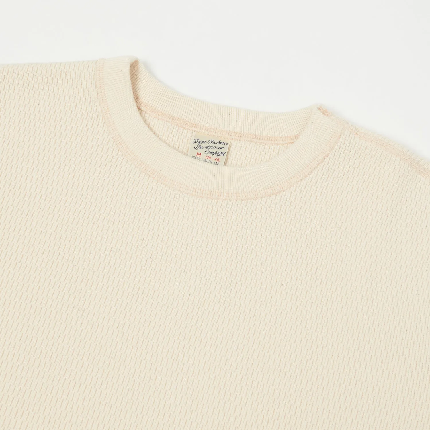 Buzz Rickson's L/S Thermal Tee Shirt - Natural