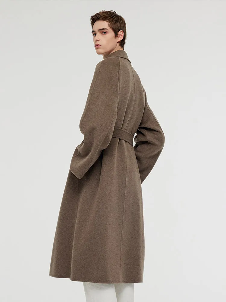 Cashmere Wool Unisex Wrap Coat