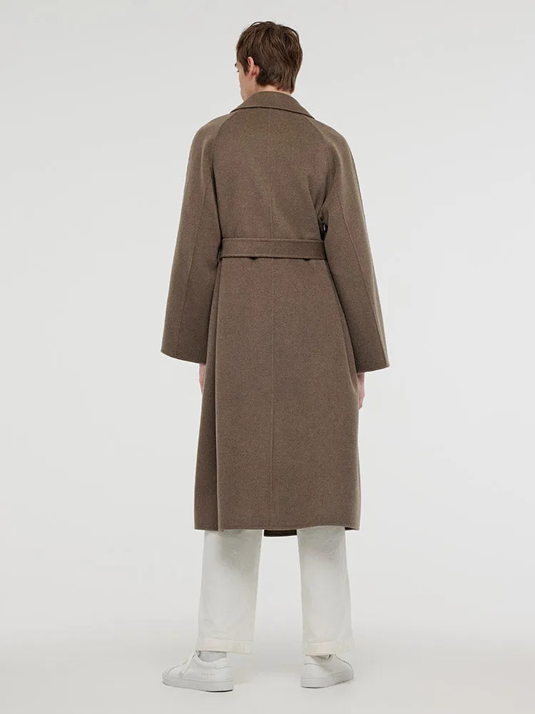 Cashmere Wool Unisex Wrap Coat