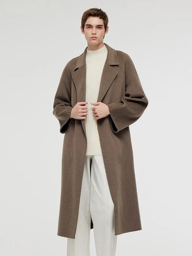 Cashmere Wool Unisex Wrap Coat