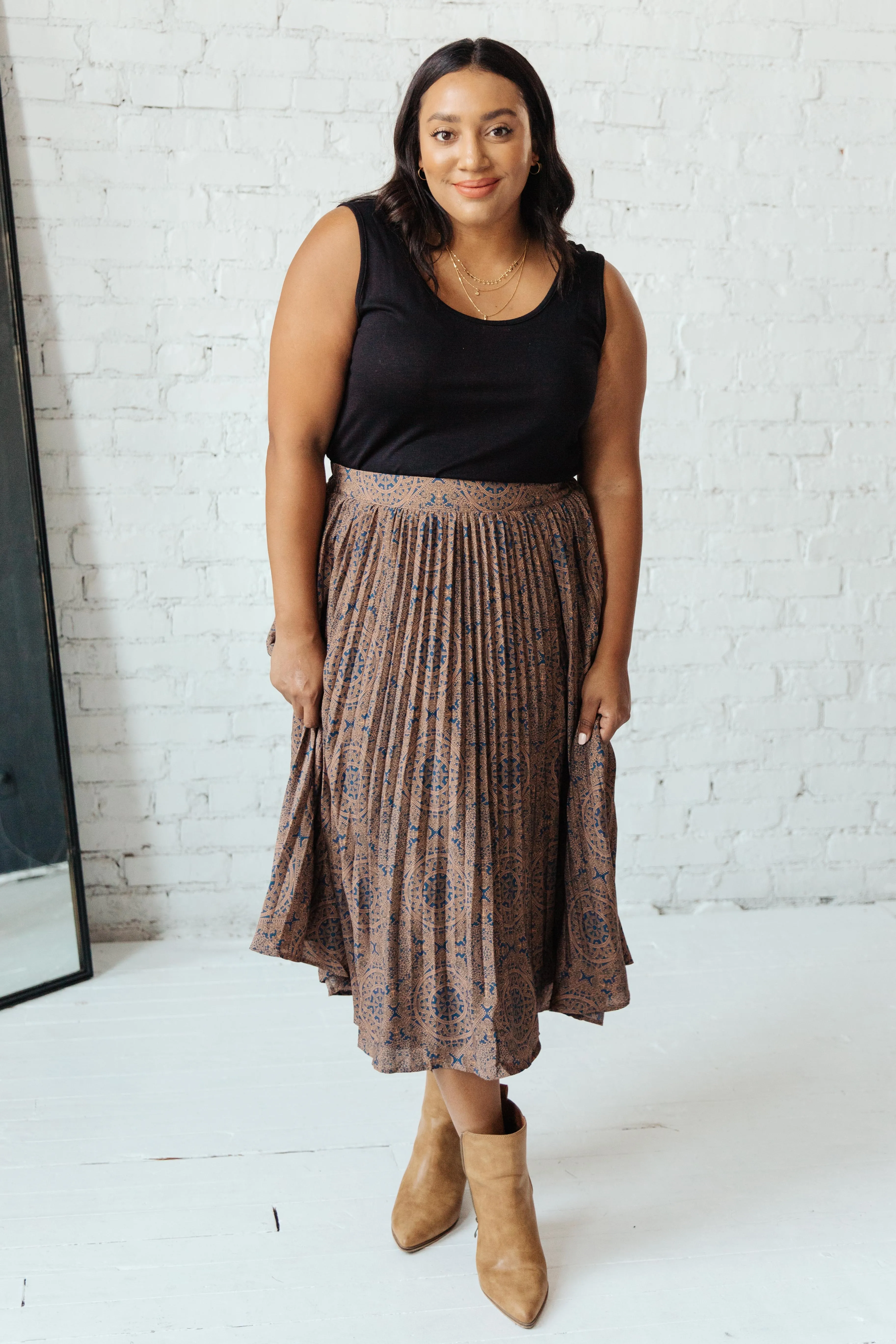 Cathedral Pleated Skirt