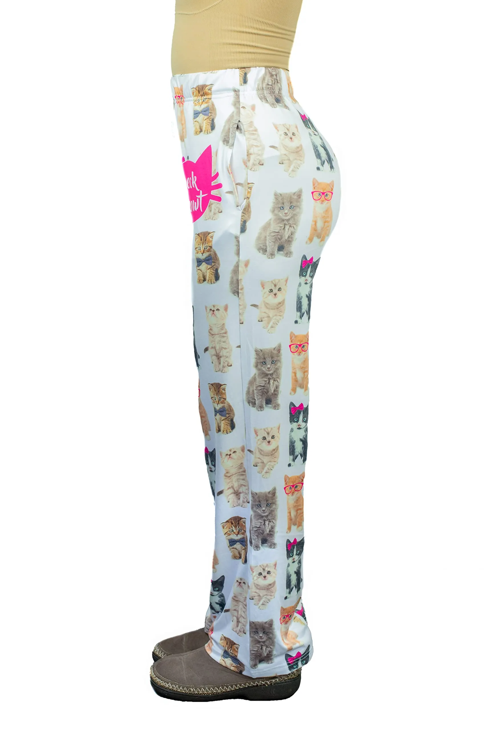 Check Meowt Cat Lounge Pants