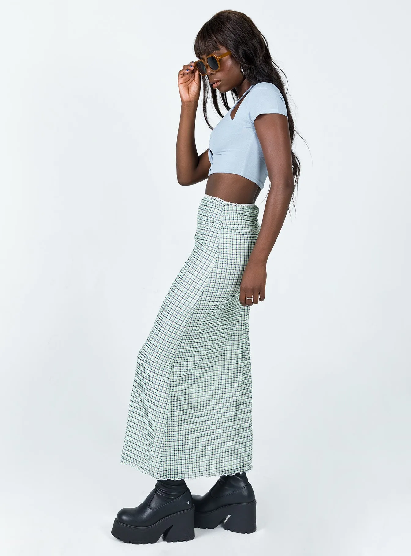 Cheriee Maxi Skirt Green