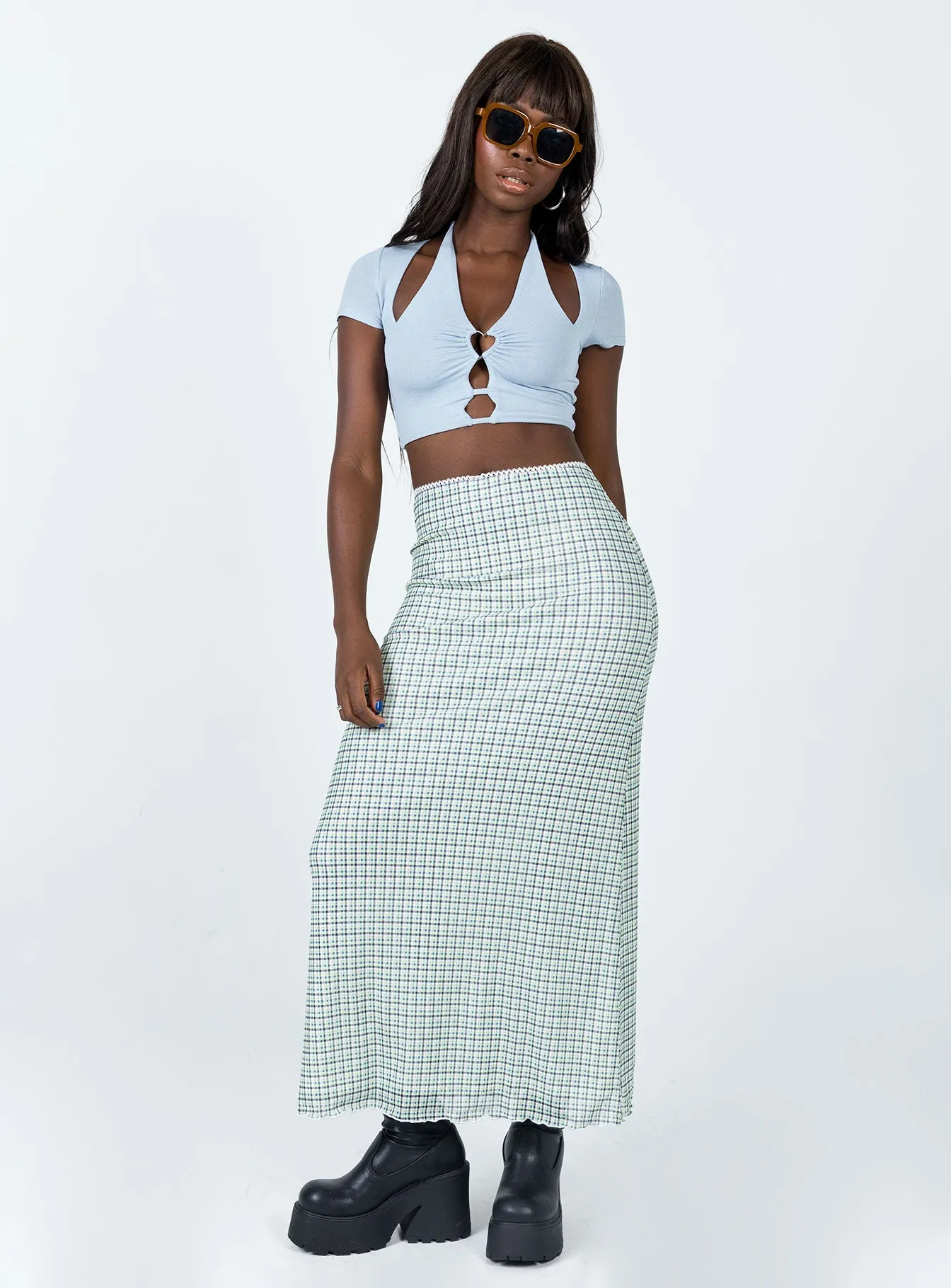 Cheriee Maxi Skirt Green