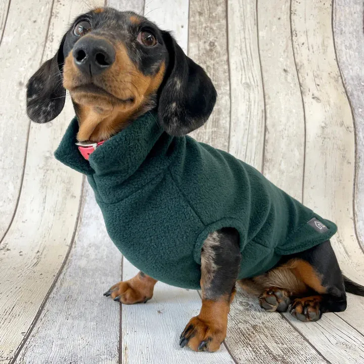 Christmas Dachshund Fleece Jumper