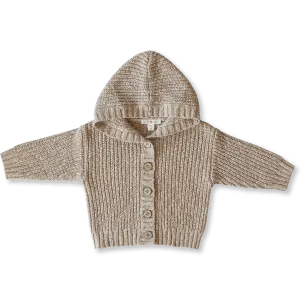 Chunky Rib Hoodie Ecru