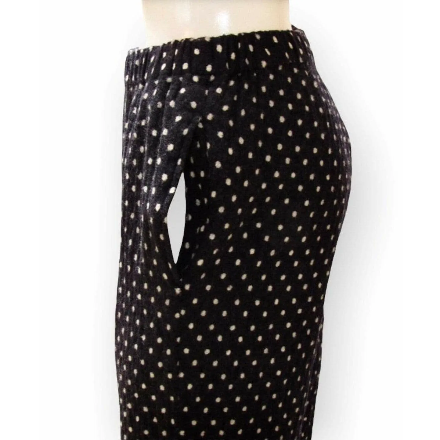 Comme des Garçons Black and White Polkadot Pants