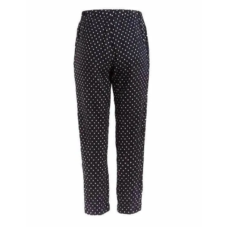 Comme des Garçons Black and White Polkadot Pants