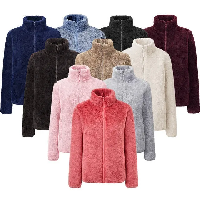 Coral fleece jacket