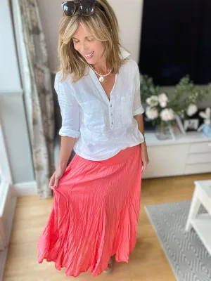 Coral Maxi Skirt