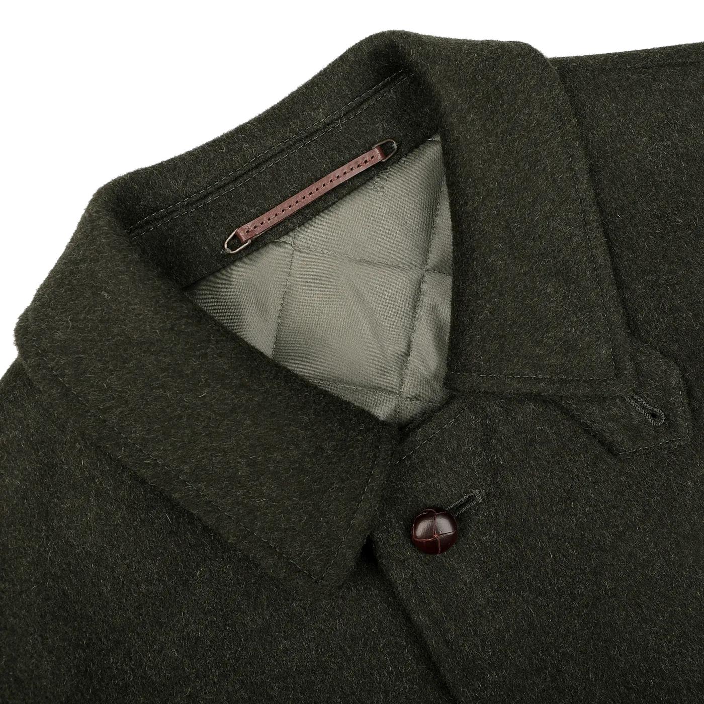 Dark Green Wool Alpaca Loden Coat