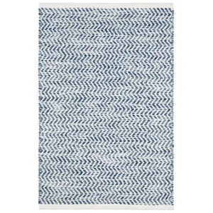 Dash & Albert Coastal Handwoven Blue Indoor Outdoor Rug