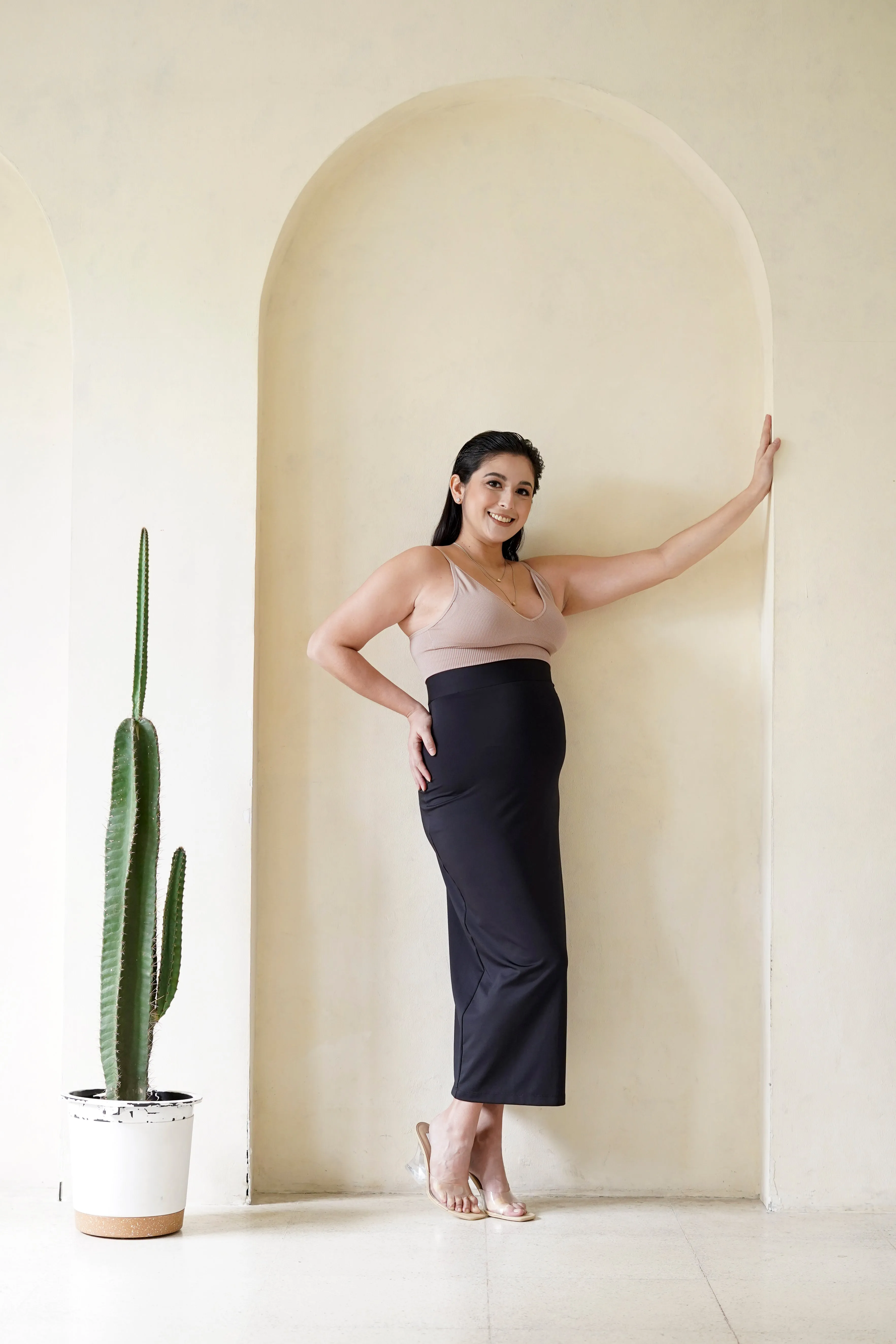 Dawn Maternity Maxi Skirt   (Phoenix Black)