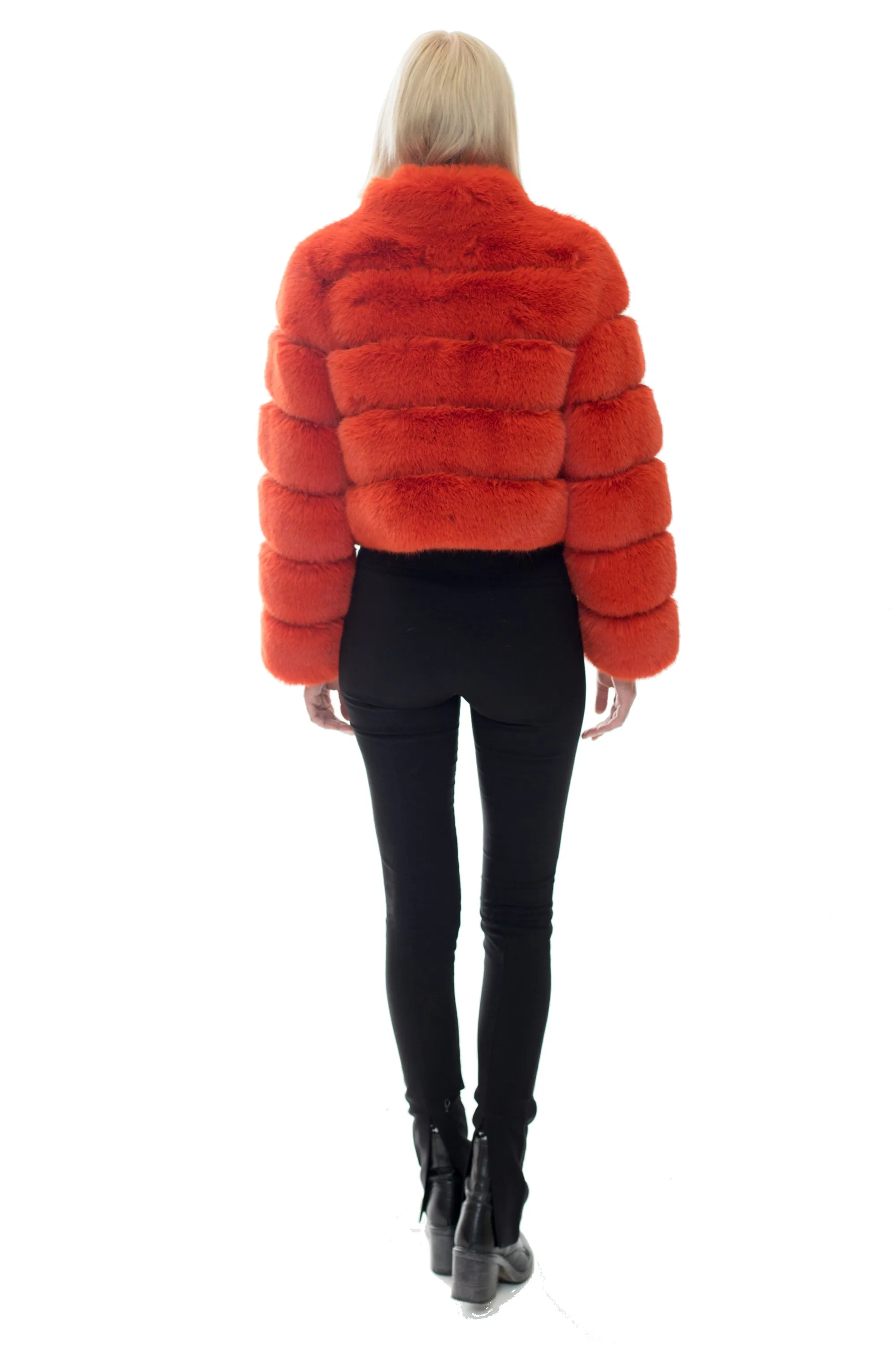 DEMAREST - Cropped Fur Coat