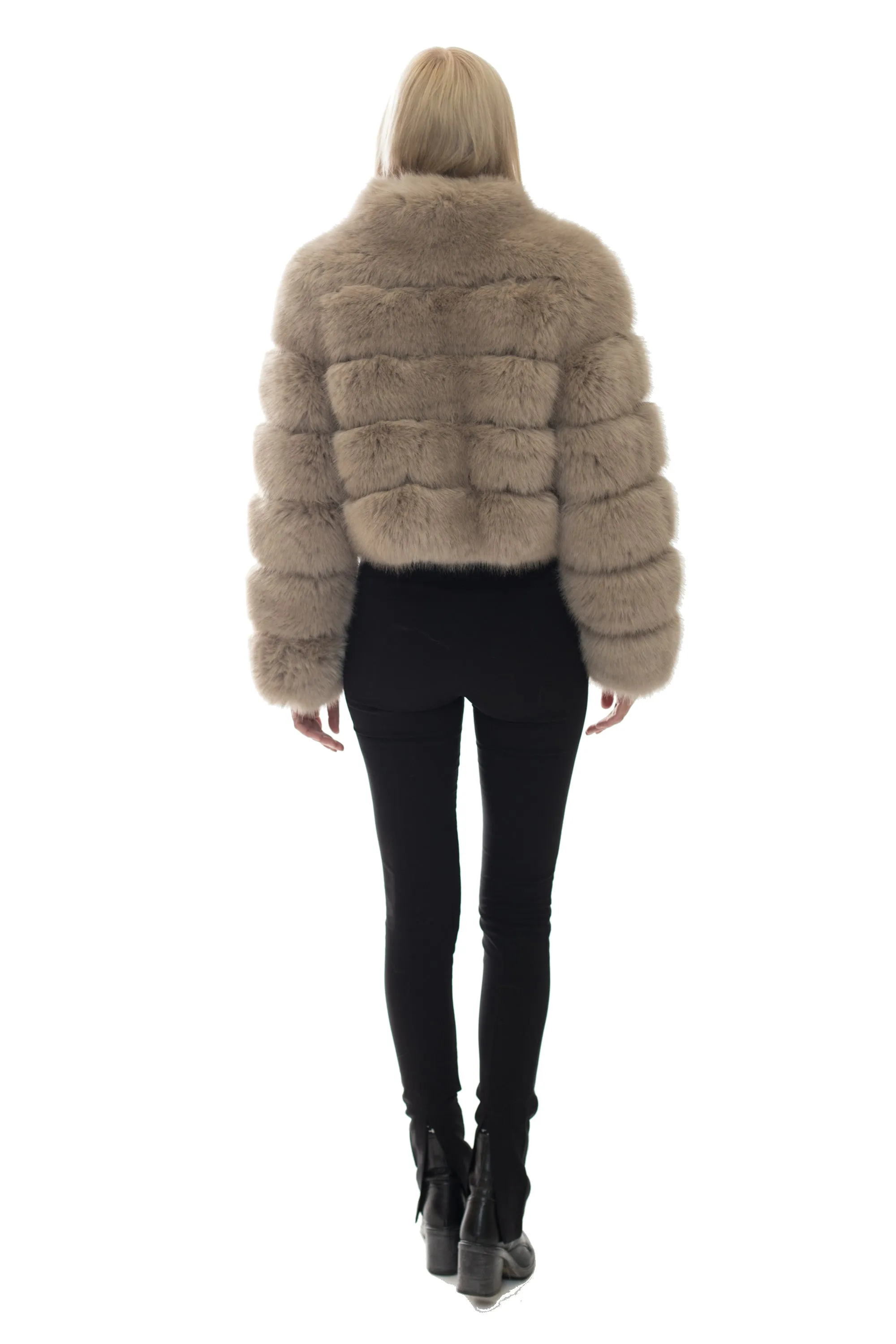 DEMAREST - Cropped Fur Coat