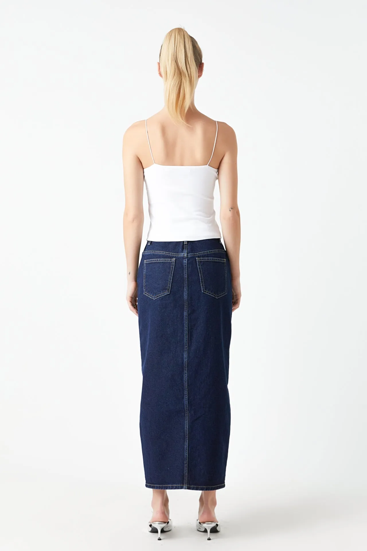 Denim Maxi Skirt